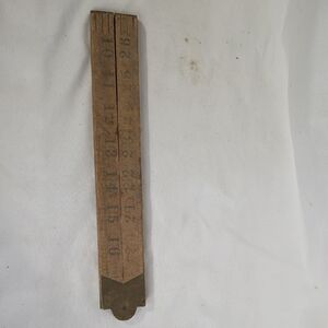 Vintage Wooden Folding Ruler